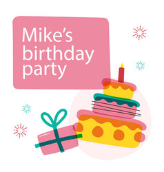 Children S Birthday Party Celebration Posts Set