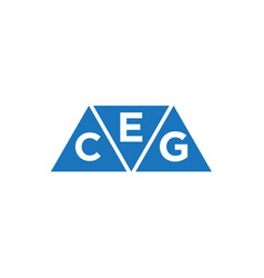 Ecg Triangle Shape Logo Design On White