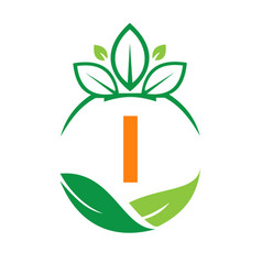 Ecology Health On Letter I Eco Organic Logo Fresh