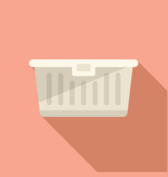 Garbage Box Icon Flat Biodegradable