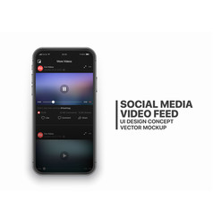 Social Media Video Feed Ui Concept For Social