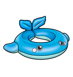 Cartoon Cute Doodle Whale Inflatable Pool Circle