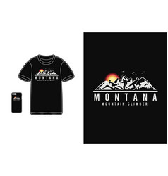 Montana Mountain Climbert-shirt Merchandise