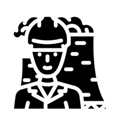 Nuclear Engineer Worker Glyph Icon