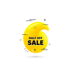 Half Off Sale Special Offer Price Sign