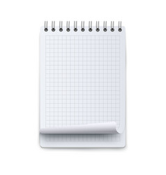 Notebook Or Calendar Sheet Blank Mockup 3d Flat