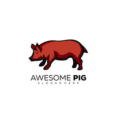 Pig Logo Template Design