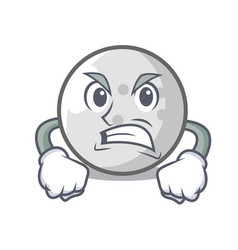 Angry Golf Ball Mascot Cartoon