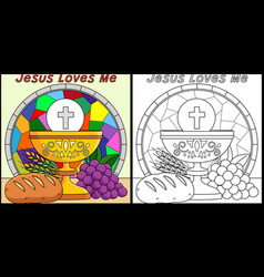 Christian Jesus Loves Me Coloring