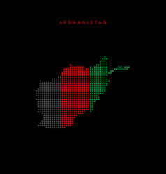 Square Dots Pattern Map Of Afghanistan Afghan