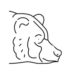 Bear Animal Zoo Line Icon