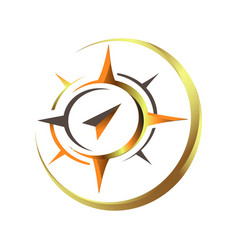 Creative Shinny Star Compass Logo Concept Design