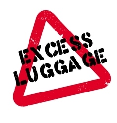 Excess Luggage Rubber Stamp