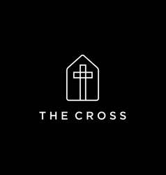 Church Minimal Line Logo Icon Design