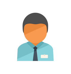 Office Agent Icon Flat Person Support