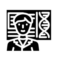 Biomedical Engineer Worker Glyph Icon