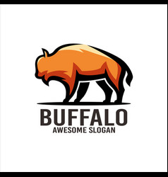 Buffalo Mascot Logo