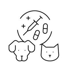 Pain Management Animal Line Icon