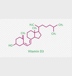 Vitamin D3 Chemical Formula D3 Structural