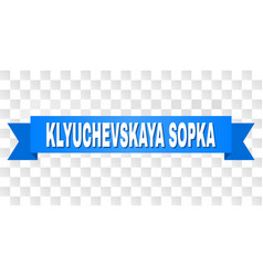 Blue Tape With Klyuchevskaya Sopka Text