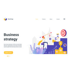 Business Strategy Landing Page Businessman