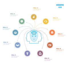 Elements For Template Brain Storm Infographics