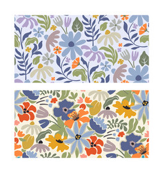 Set Of Two Summer Seamless Patterns