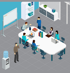 Work Meeting Office Isometric