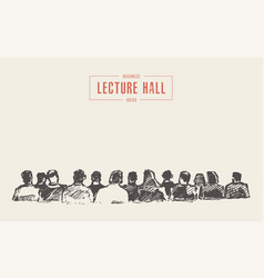 People Sitting Audience Lecture Hall Sketch