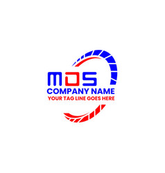 Mds Letter Logo Creative Design With Graphic