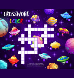 Space Planets Ufo And Flying Saucers Crossword