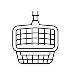 Leaf Scoop Pool Line Icon