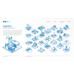 Logistic Distribution Business Isometric