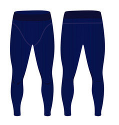 Man Blue Elastic Tight Pants