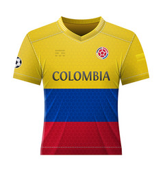 Soccer Shirt In Colors Of Colombian Flag