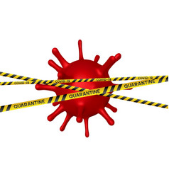 Warning Coronavirus Quarantine Banner