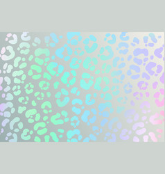 Rainbow Leopard Background Holographic Foil