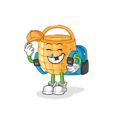 Basket Goes To School Cartoon Character