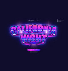 California Night Text Effect