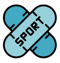 Sport Plaster Icon Flat