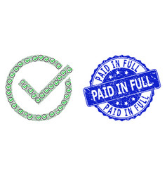 Textured Paid In Full Round Seal Stamp