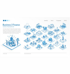 Business Finance Isometric Set