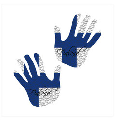 Finland Flag Hand