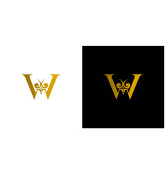 Luxury And Unique Letter W Initials Logo Design