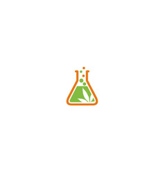 Bottle Lab Leaf Cannabis Logo