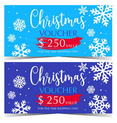 Christmas Voucher Or Gift Card Design