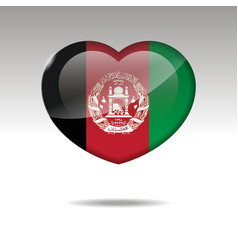 Love Afganistan Symbol Heart Flag Icon