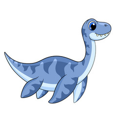 Sea Prehistoric Animal Cartoon Blue Dinosaur