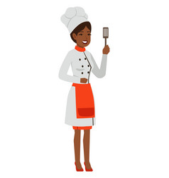 Female Chef Character Black Woman In Professional