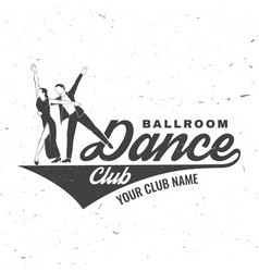 Ballroom Dance Sport Club Logo Badge Design